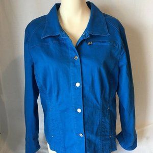 FDJ French Dressing Jeans Women's Blue Button Down
